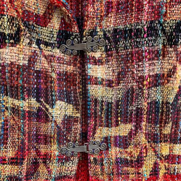 Elizabeth Jenkins Taos, New Mexico artisan handwoven vest - Picture 3 of 5